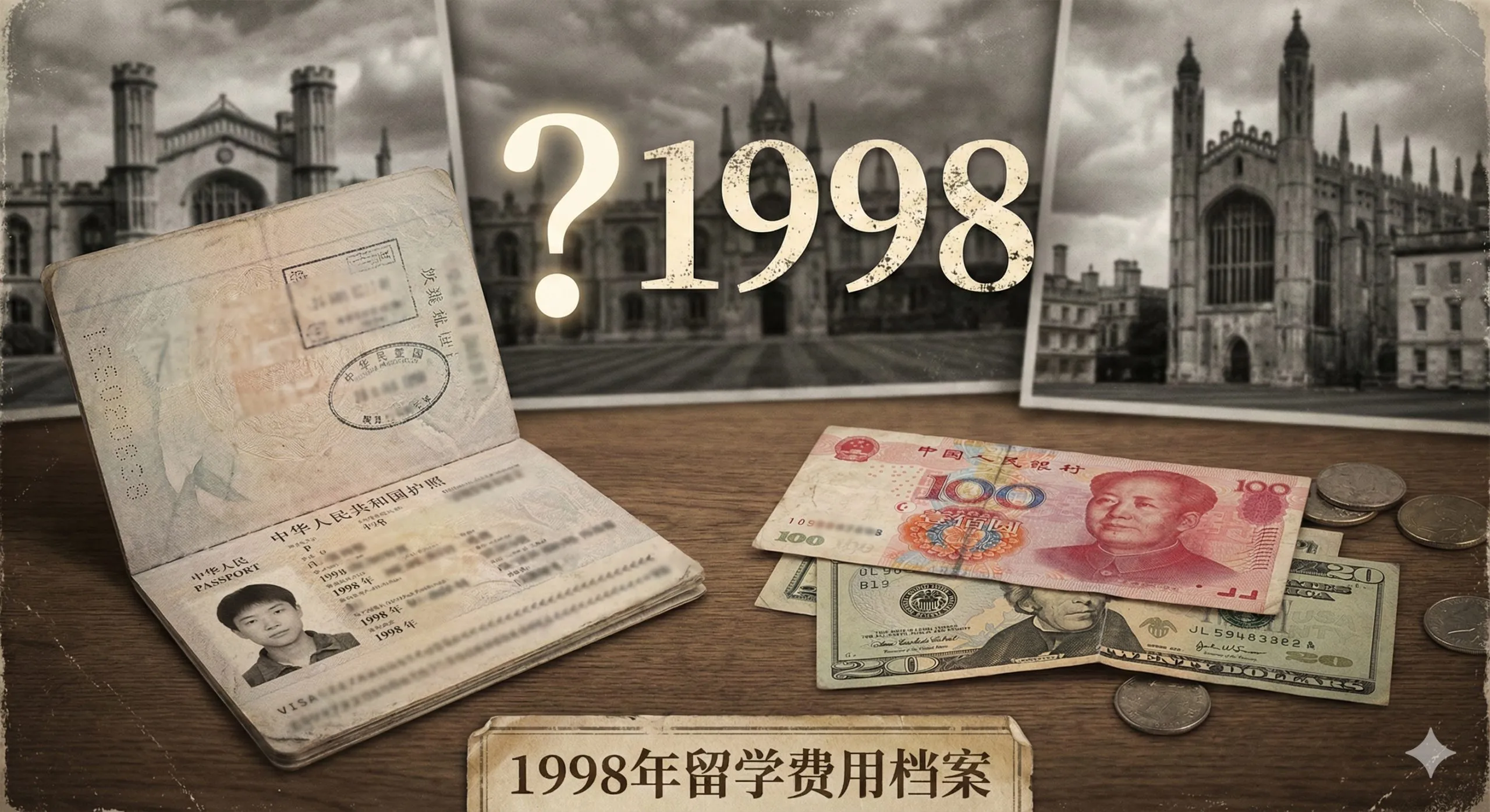 1998年出国留学多少钱？当年学费、生活费与汇率档案深度解析