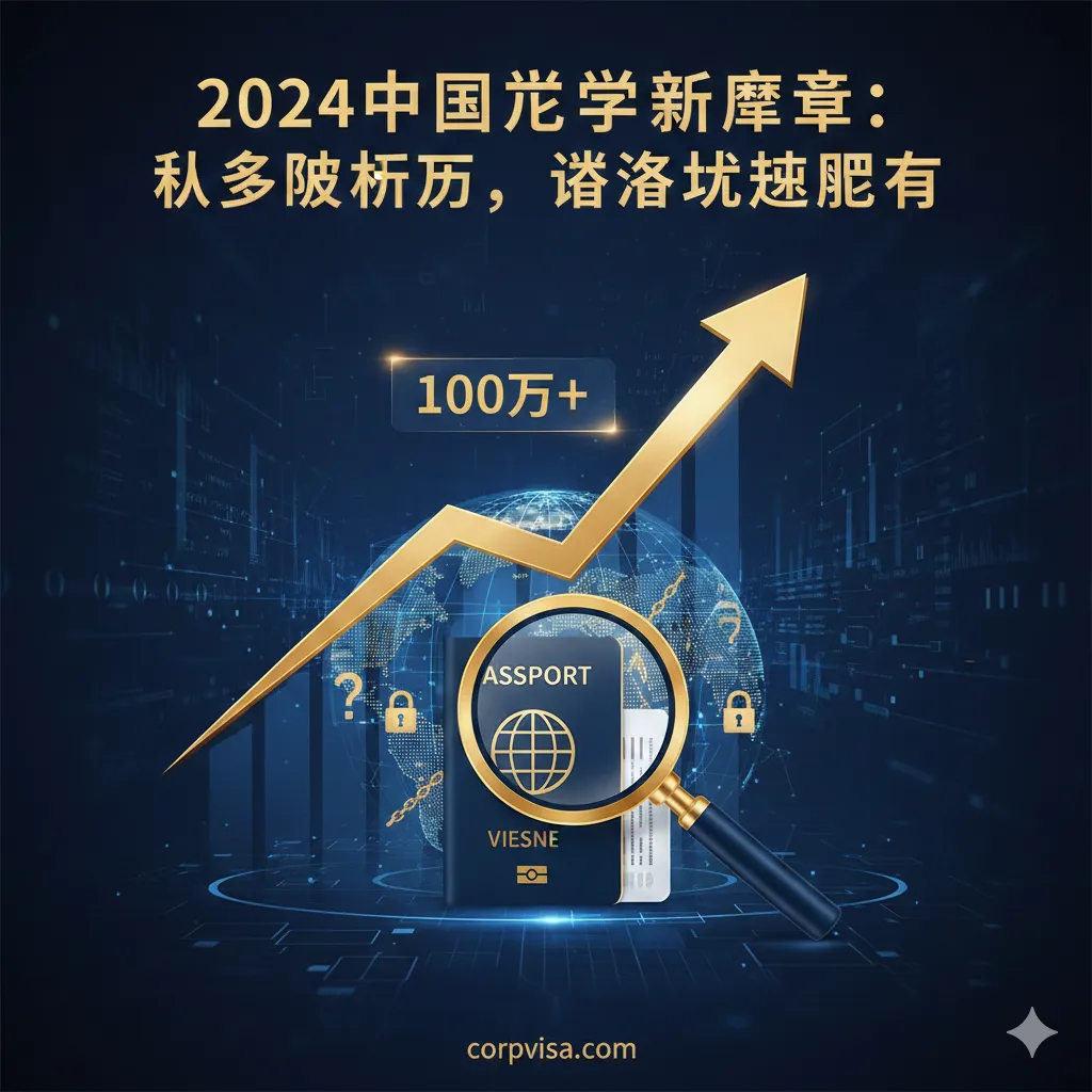 2024年中国出国留学人数报告：数据趋势、热门国家与签证应对策略