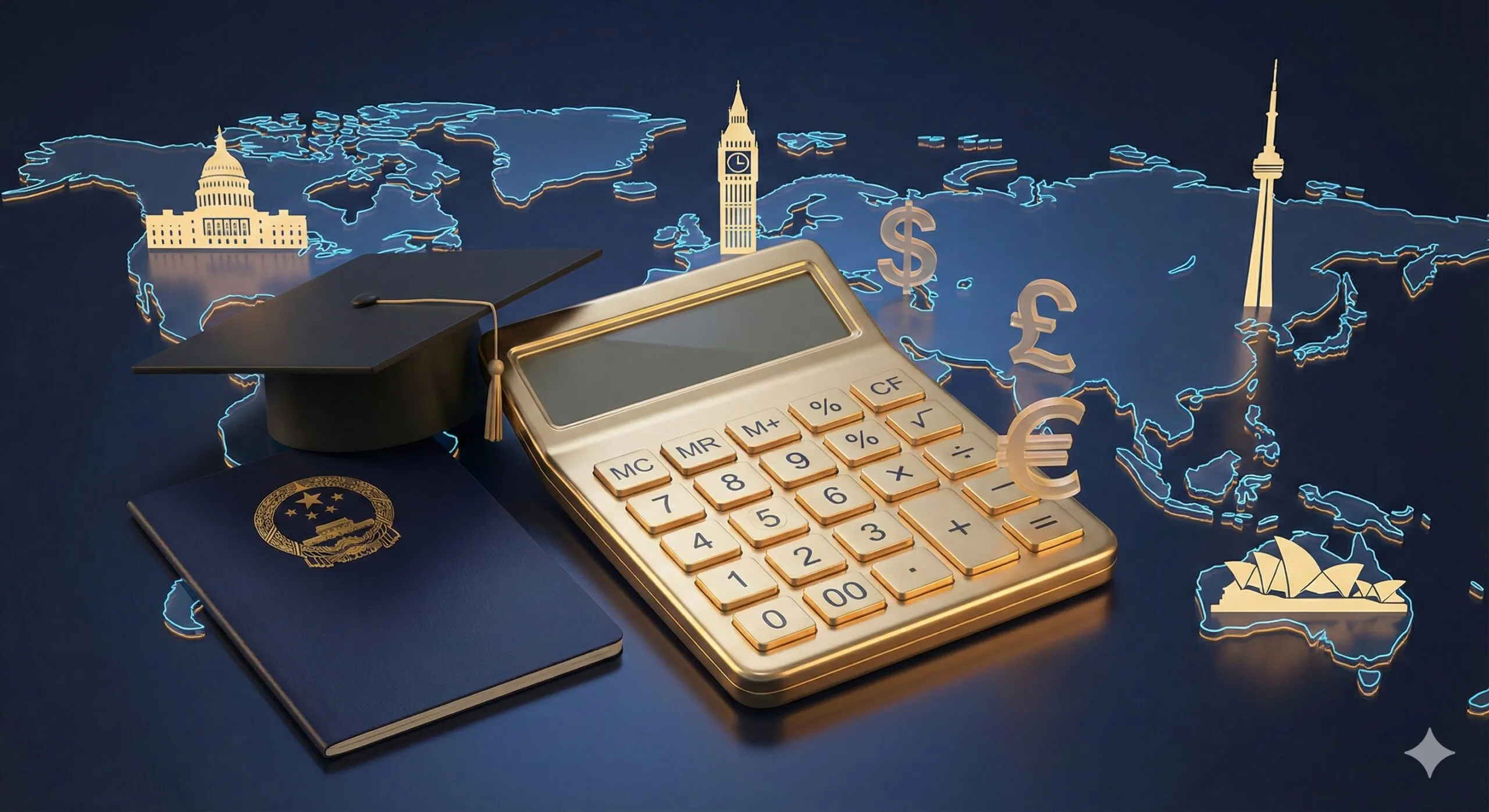 2025研究生出国留学费用全解析：学费清单与签证资金要求