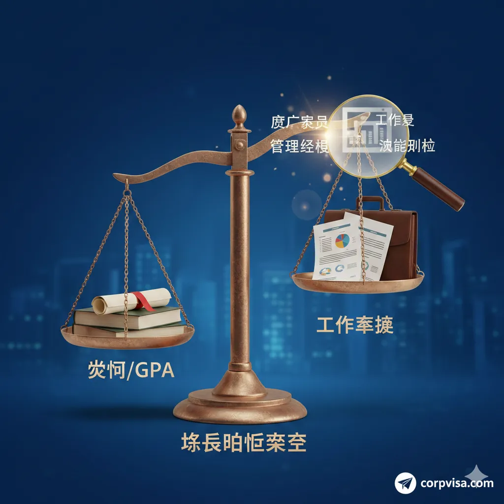 功能图:清晰对比大专生留学读硕的三大基本路径。制作一张流程图或信息图表,核心展示'硕士预科/桥梁课程'、'Top-up/专升本'、'工作经验直申'这三条路径。图中使用不同的箭头长度和颜色来直观表示'时间成本',用图标(如公文包代表工作经验,书本代表学术)辅助说明,突出'硕士预科'路径的时间最短优势。风格简洁、数据化,易于快速理解。
