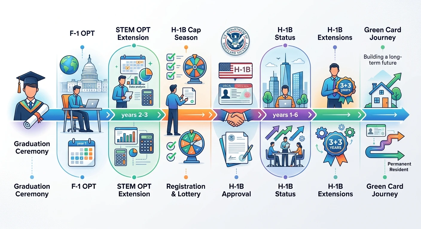 STEM OPT与H-1B抽签衔接时间线