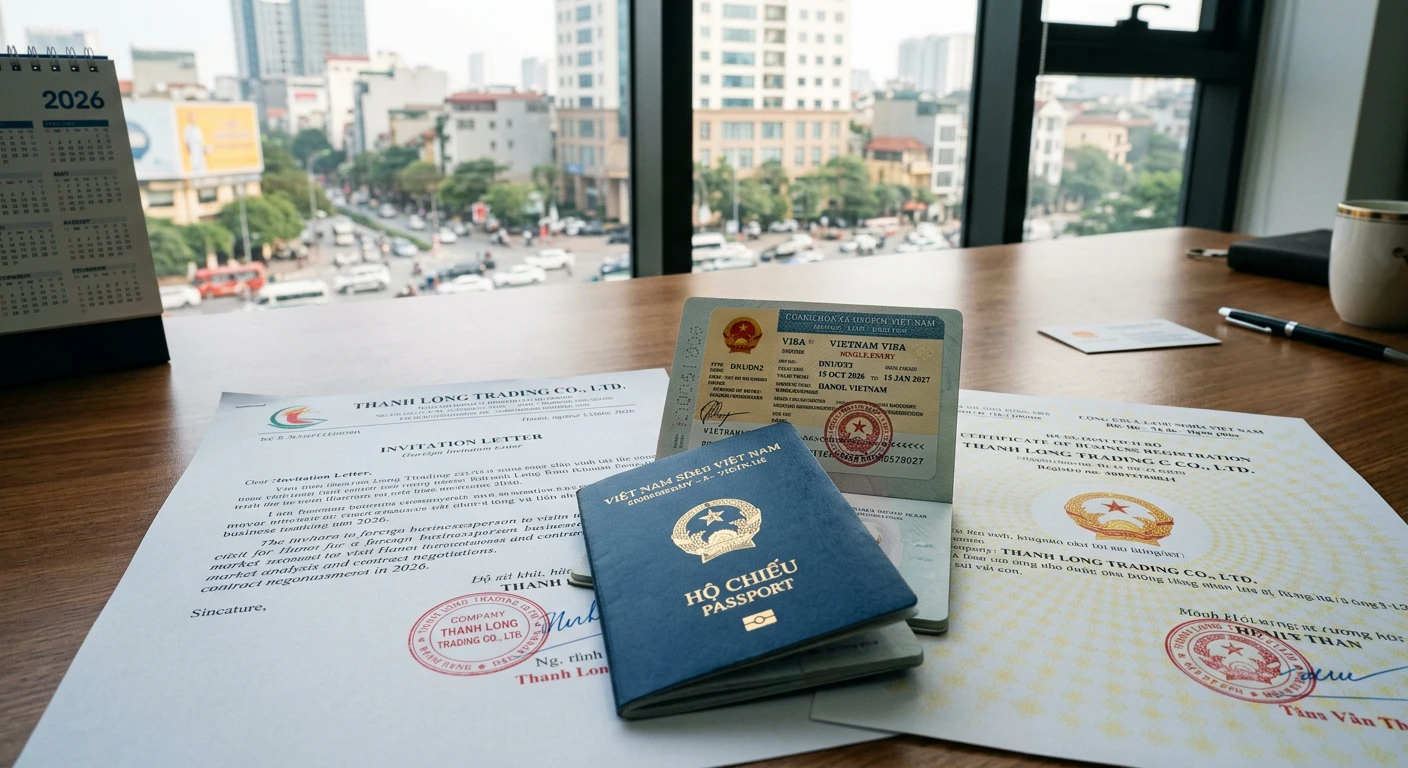 越南商务签证办理全攻略 2026：DN1/DN2、邀请函与多次往返